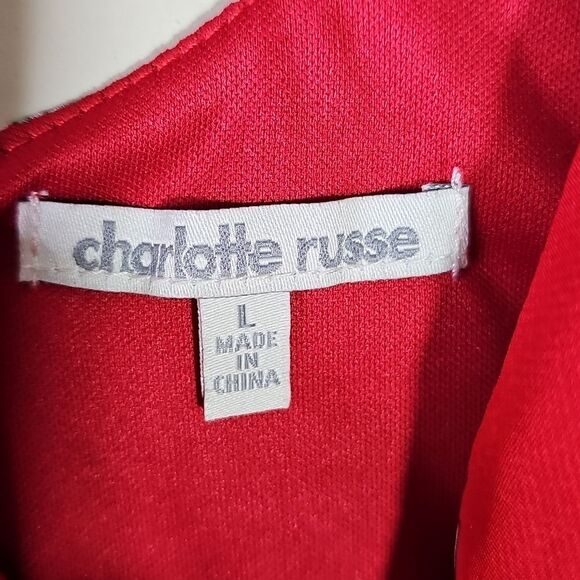 Romper Bundle Of 2 Florals Pink And Red Is Sheer But Fully Lined Size LARGE - Picture 9 of 13